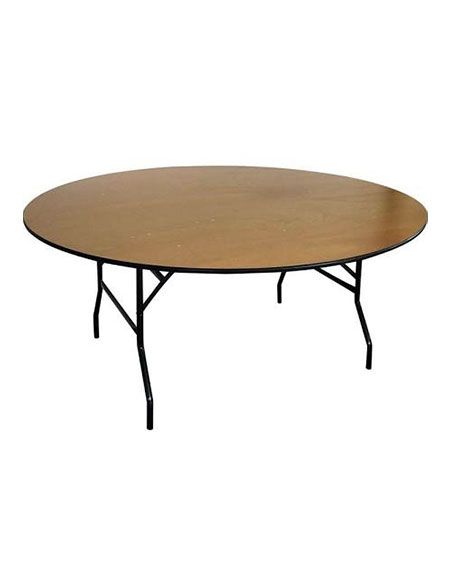 Table ronde bois 170 cm - 10 personnes